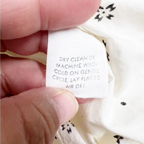 APiece Apart Womens Cream Black Estrella Floral Long Sleeve Tiered Maxi Dress - Picture 6 of 9